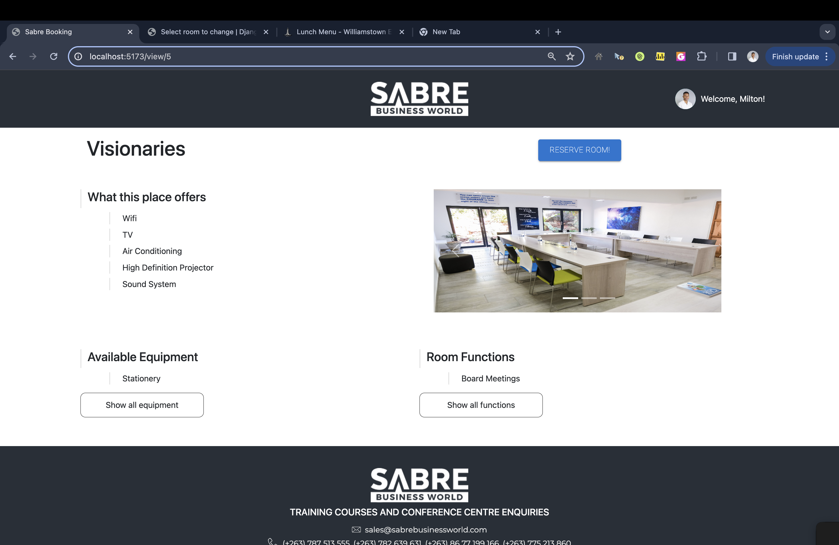 Online Room Reservation System